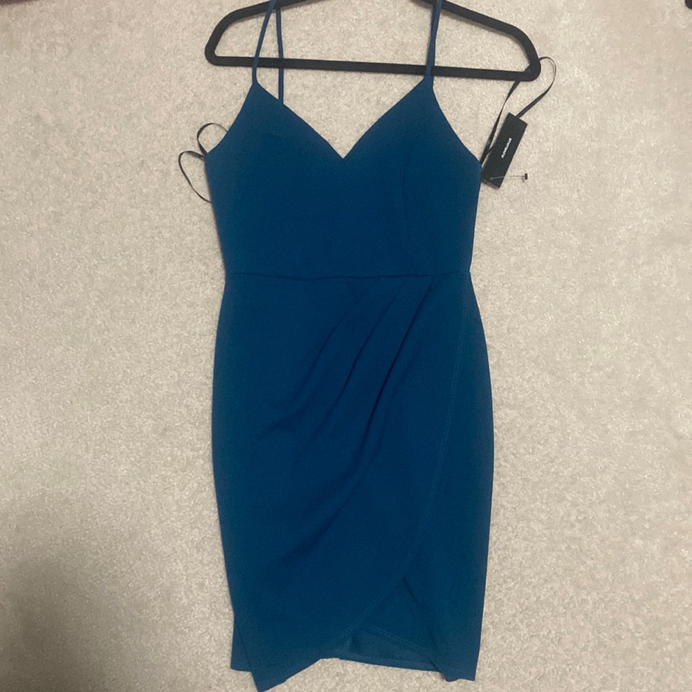 NWT lulus forever your girl teal dress - large